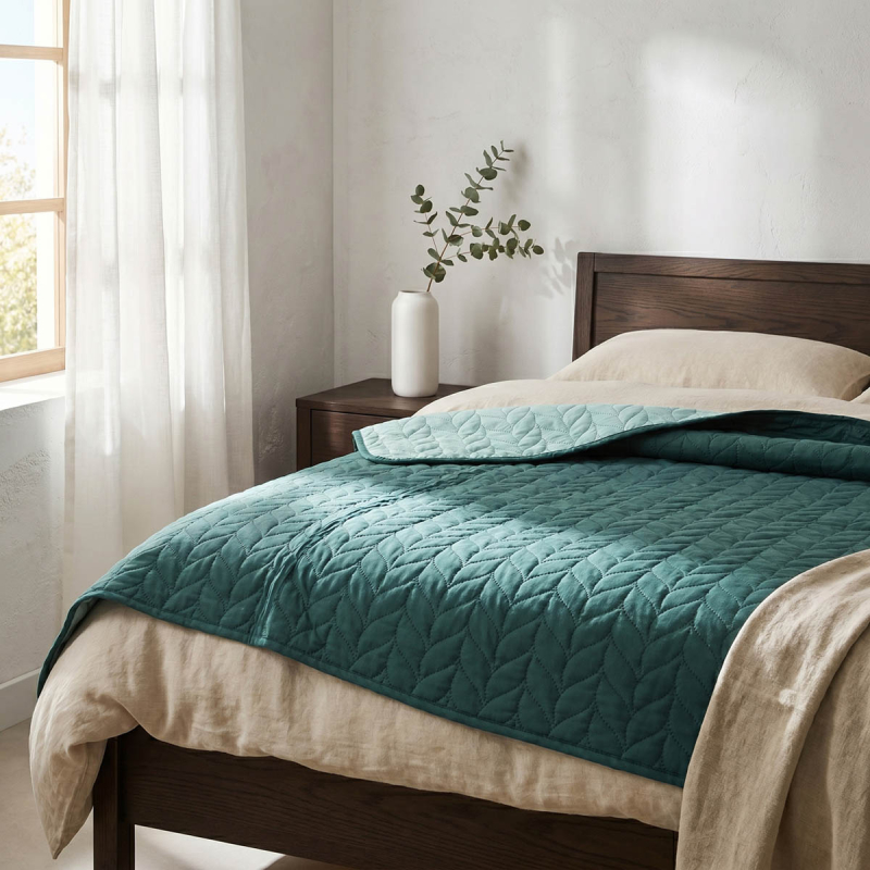 Κουβερλί Υπέρδιπλο (230x220) 2 Όψεων Easy Home SP26 Πράσινο