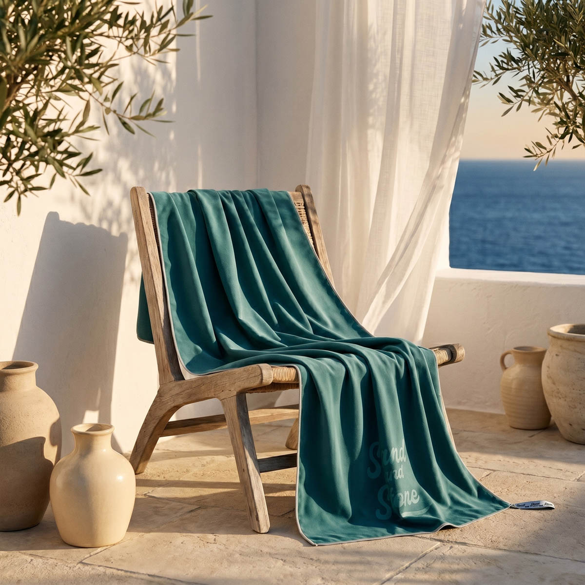 Πετσέτα Microfiber (70x150) Easy Home Petrol 200gsm