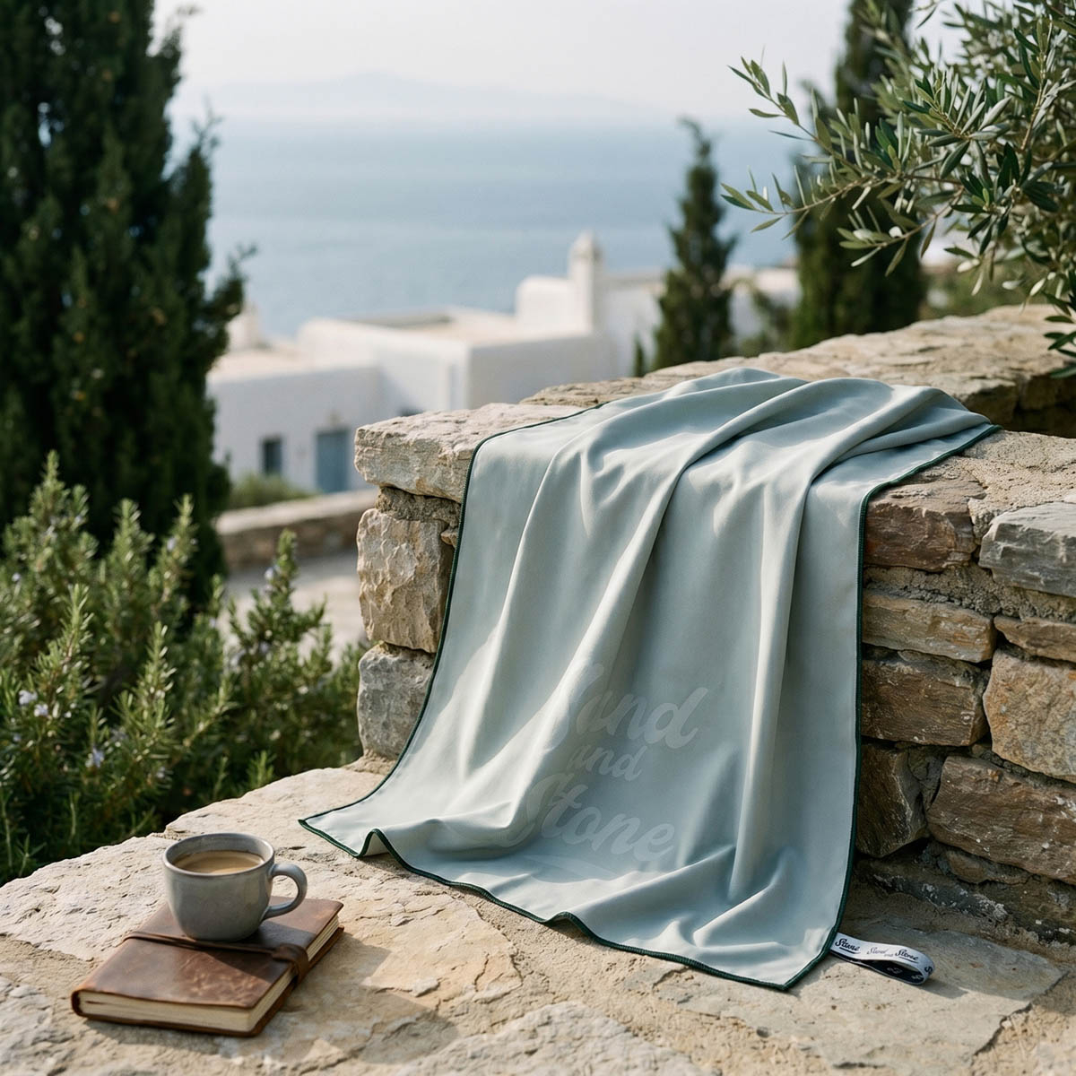 Πετσέτα Microfiber (70x150) Easy Home Grey 200gsm