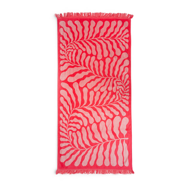 Πετσέτα Θαλάσσης (80x160) Easy Home Velour Pink
