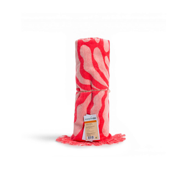 Πετσέτα Θαλάσσης (80x160) Easy Home Velour Pink