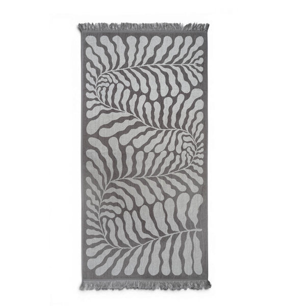 Πετσέτα Θαλάσσης (80x160) Easy Home Velour Grey
