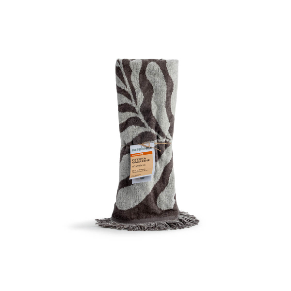 Πετσέτα Θαλάσσης (80x160) Easy Home Velour Grey