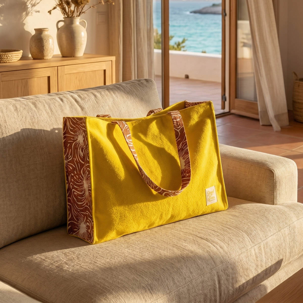Τσάντα Θαλάσσης (45x32) Easy Home Yellow