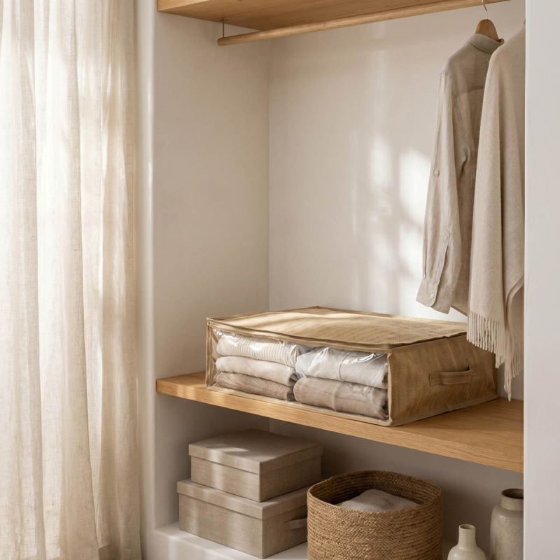Θήκη Αποθήκευσης Ρούχων (60x40x30) Easy Home Non Woven