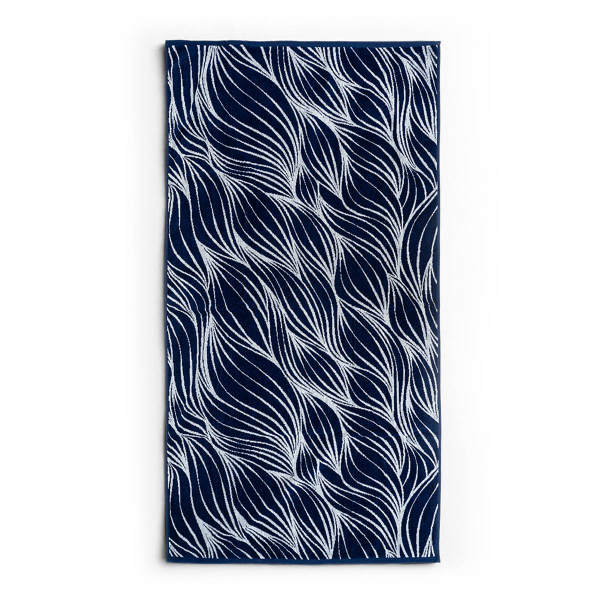 Πετσέτα Θαλάσσης (80x160) Easy Home Velour Waves Blue