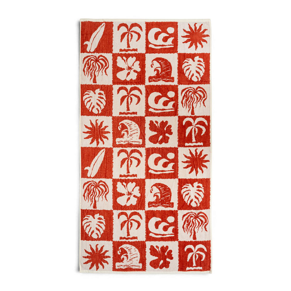 Πετσέτα Θαλάσσης (80x160) Easy Home Velour Surf Orange