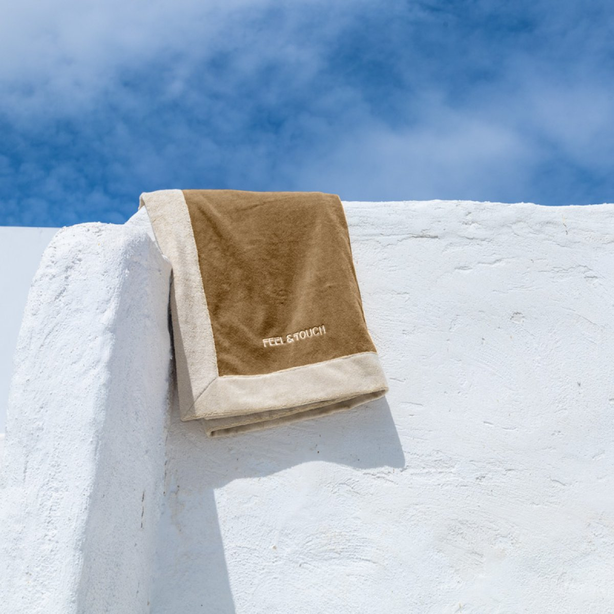 Πετσέτα Θαλάσσης (80X170) Feel Touch Caribbean Mocca Home Πετσέτες Ενηλίκων Spitishop