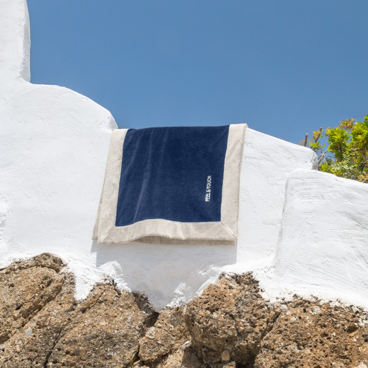 Πετσέτα Θαλάσσης (80X170) Feel Touch Caribbean Marine Home Πετσέτες Ενηλίκων Spitishop
