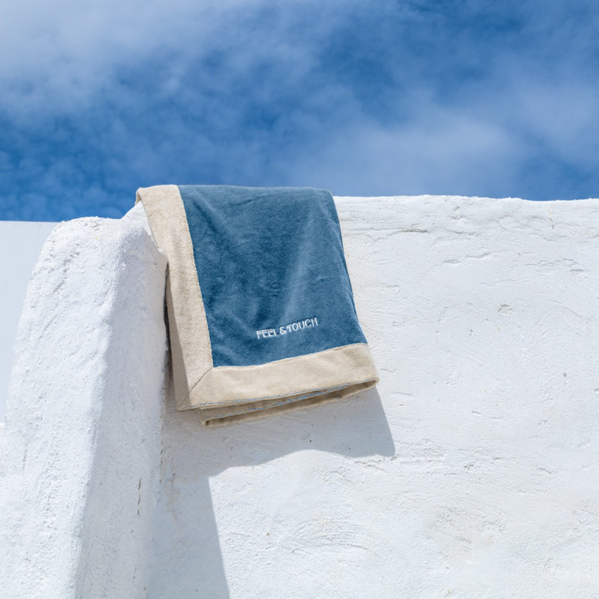 Πετσέτα Θαλάσσης (80X170) Feel Touch Caribbean Denim Home Πετσέτες Ενηλίκων Spitishop