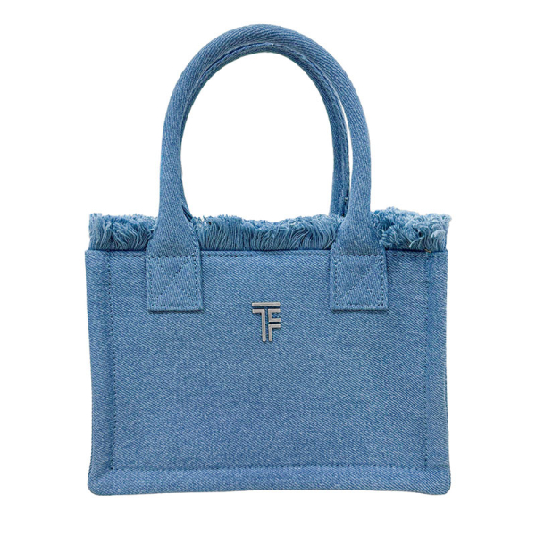 Τσάντα Θαλάσσης (20x9x14) Feel & Touch Caribbean Denim Mini
