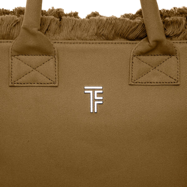 Τσάντα Θαλάσσης (26x16x24) Feel & Touch Caribbean Mocca