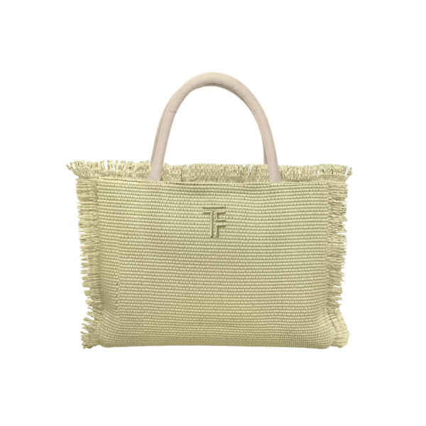 Τσάντα Θαλάσσης (36x14x29) Feel & Touch Tropical Dusty Yellow