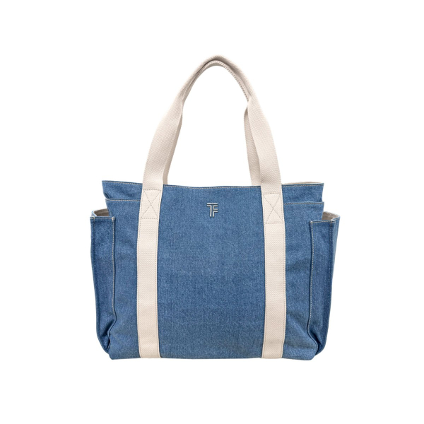 Τσάντα Θαλάσσης (47x20x36) Feel & Touch Cabo Denim/Ammos