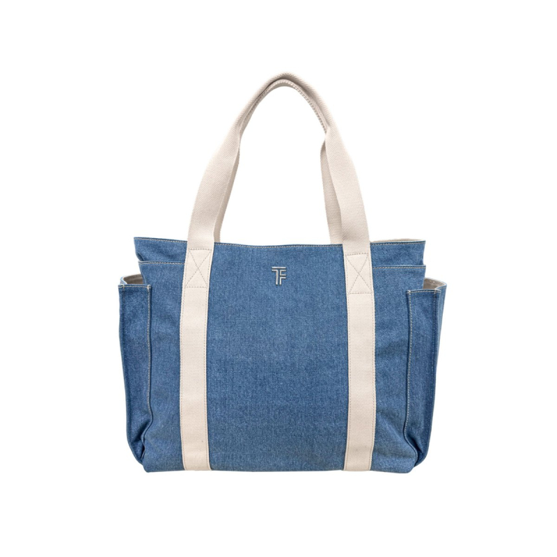 Τσάντα Θαλάσσης (47x20x36) Feel & Touch Cabo Denim/Ammos