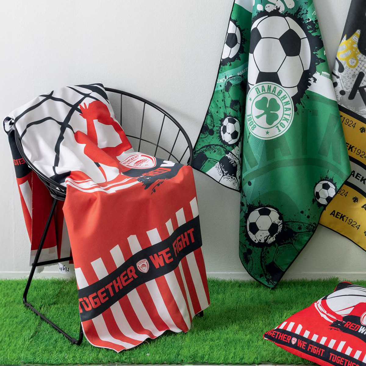 Παιδική Πετσέτα Θαλάσσης Microfiber 2 Όψεων (90X160) Palamaiki Nmolympiacos Home Πετσέτες Παιδικές Spitishop