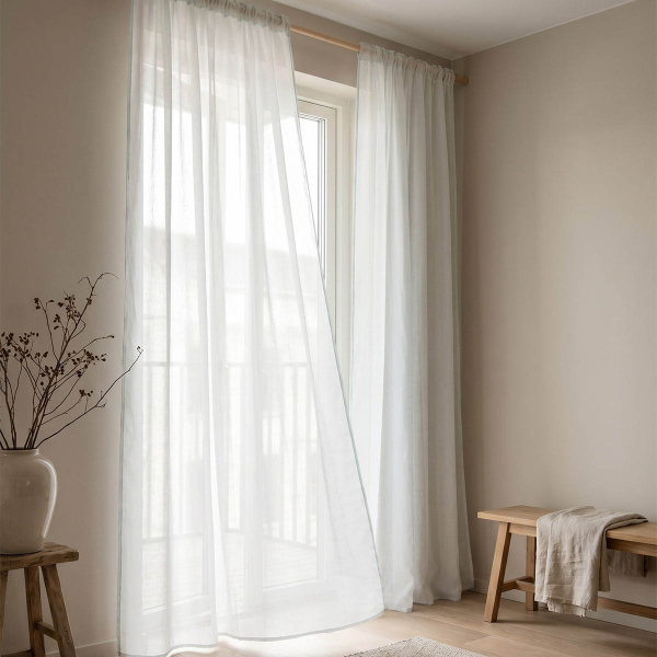 Κουρτίνα (140x270) Με Τρέσα Easy Home Timpani Mint