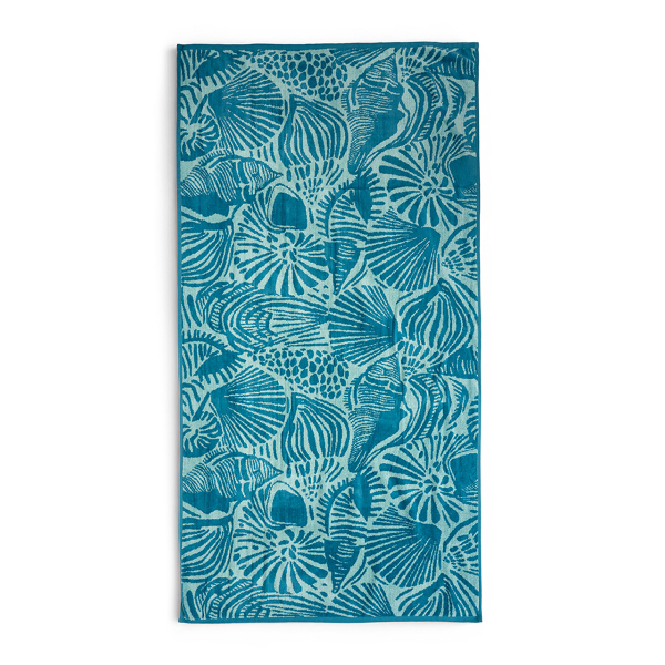 Πετσέτα Θαλάσσης (80x160) Easy Home Velour Shells Ciel