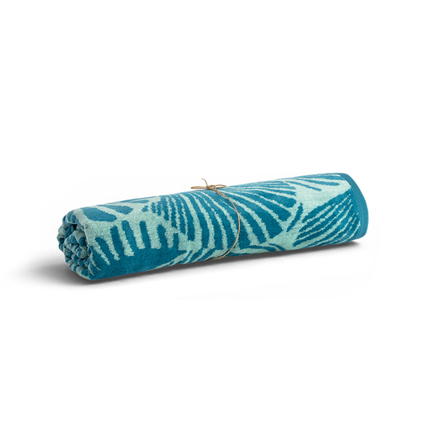 Πετσέτα Θαλάσσης (80x160) Easy Home Velour Shells Ciel