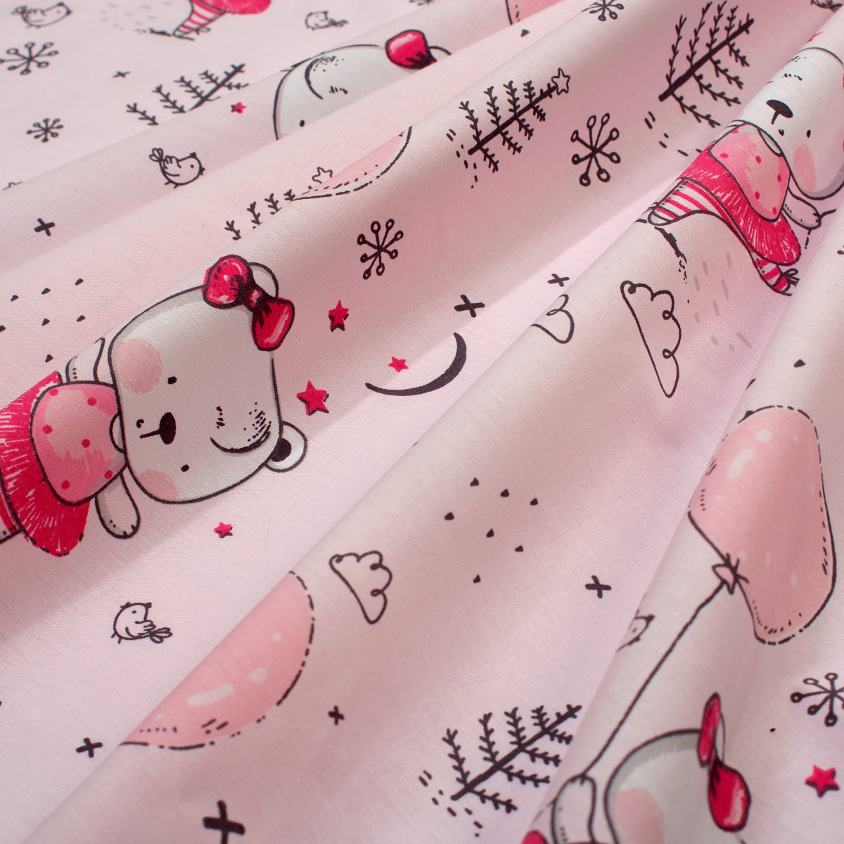 Παπλωματοθήκη Κούνιας (120X160) Dimcol Ballerina Bear 598 Pink Home Βρεφικά Προίκα Μωρού Παπλωματοθήκες Βρεφικές Spitishop