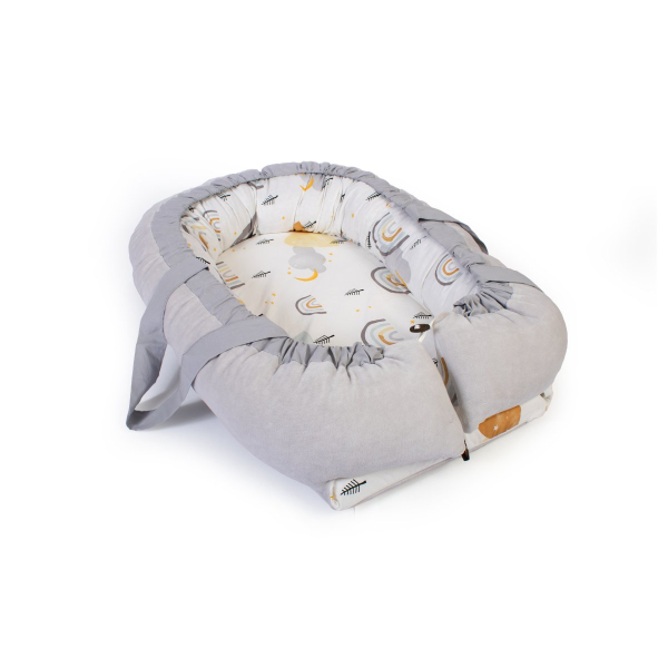 Φωλιά Ύπνου Dimcol Rainbow 01 White - Grey