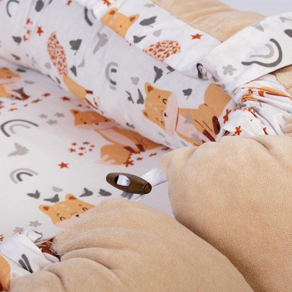 Φωλιά Ύπνου Dimcol Cute Fox 02 White - Beige