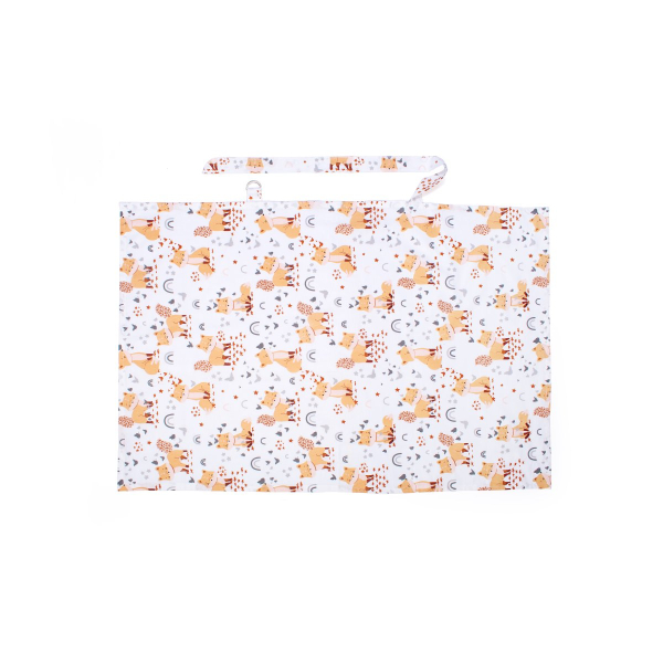 Κάλυμμα Θηλασμού Dimcol Cute Fox 02 White - Beige