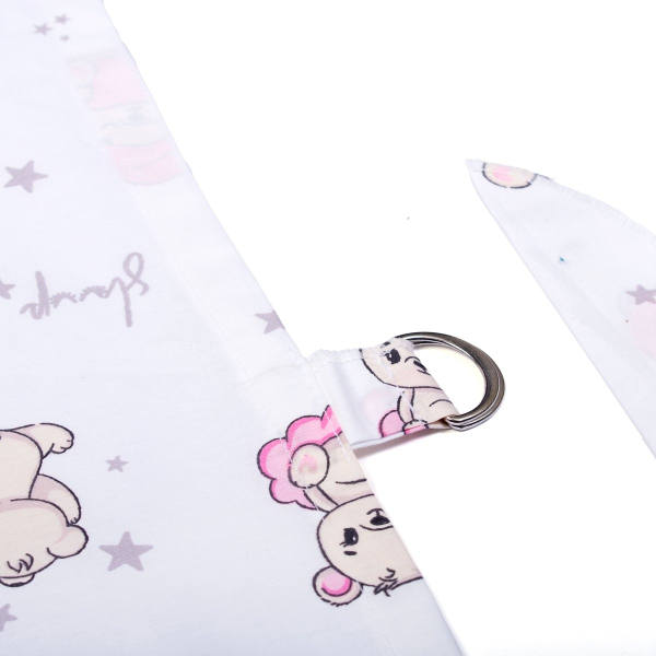 Κάλυμμα Θηλασμού Dimcol Bear's Nest 04 White - Pink