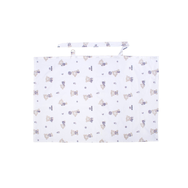 Κάλυμμα Θηλασμού Dimcol Bear's Nest 05 White - Grey