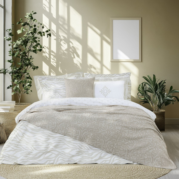 Κουβερτόριο King Size (240x260) Ματλασέ Nima Nuve Taupe