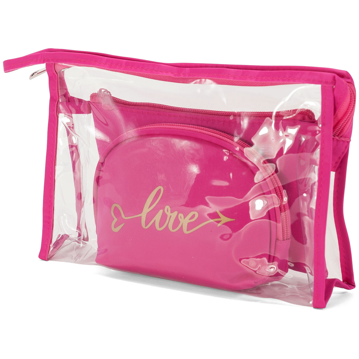 Νεσεσέρ Καλλυντικών (Σετ 3Τμχ) Benzi 5654 Fuchsia Home Οργάνωση & Αποθήκευση Είδη Ταξιδίου Spitishop