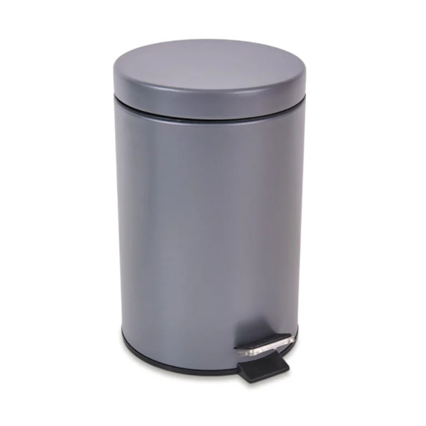 Κάδος Απορριμμάτων Μπάνιου (Φ20x31) Rainbow 7lt Grey Matt 05386.001