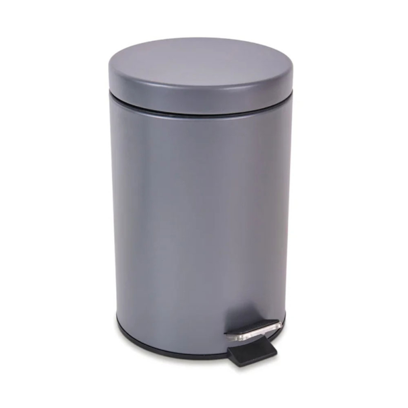 Κάδος Απορριμμάτων Μπάνιου (Φ20x31) Rainbow 7lt Grey Matt 05386.001