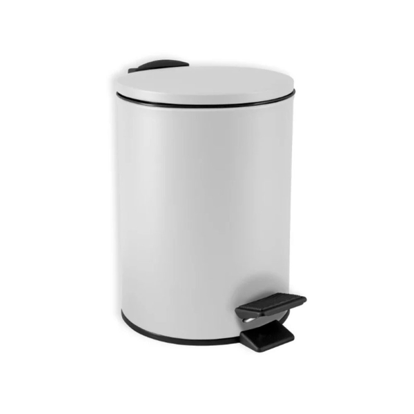Κάδος Απορριμμάτων Μπάνιου (Φ20.5x26.7) Spirella 5lt Adelar White