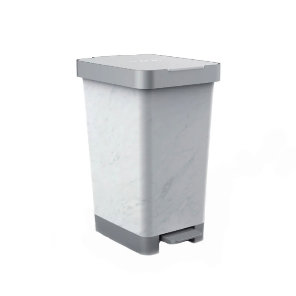 Κάδος Απορριμμάτων Μπάνιου (36x26x47) Tatay 25lt Smart Marble