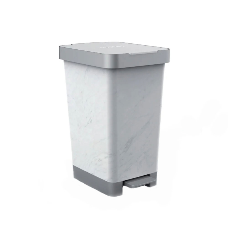 Κάδος Απορριμμάτων Μπάνιου (36x26x47) Tatay 25lt Smart Marble