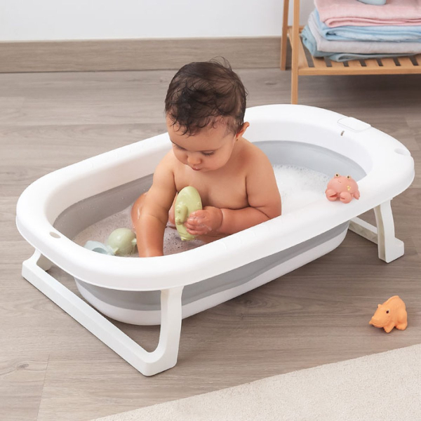 Πτυσσόμενο Μπανάκι Μωρού Kiokids White 6311