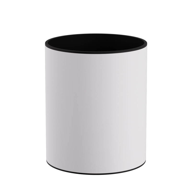 Καλάθι Απορριμμάτων (Φ20x24) Pam & Co 6lt 2024-033 White Matt