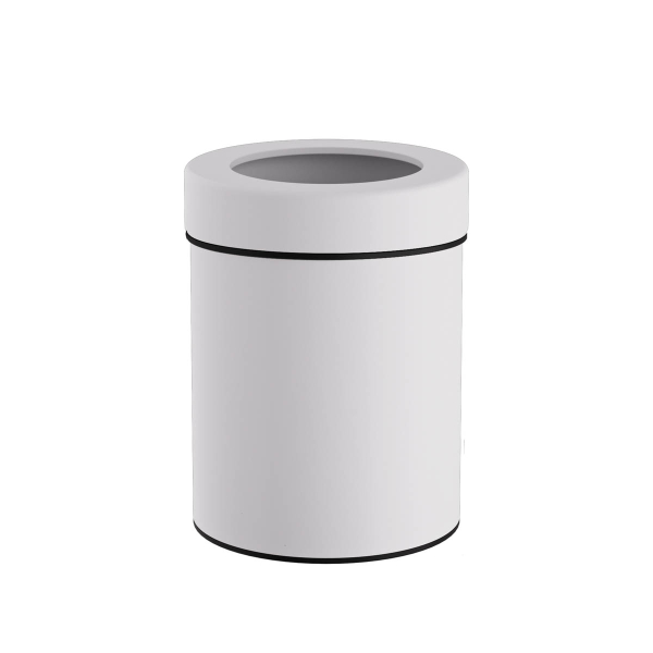 Καλάθι Απορριμμάτων (Φ21x28) Pam & Co 5lt 2128 White Matt
