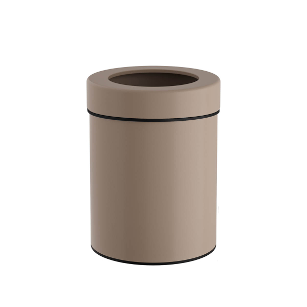 Καλάθι Απορριμμάτων (Φ21x28) Pam & Co 5lt 2128 Beige Matt