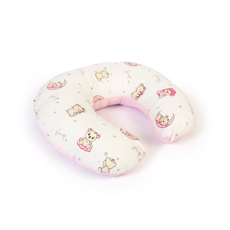 Μαξιλάρι Θηλασμού Dimcol Bear's Nest 04 White - Pink