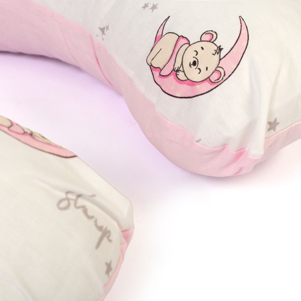 Μαξιλάρι Θηλασμού Dimcol Bear's Nest 04 White - Pink