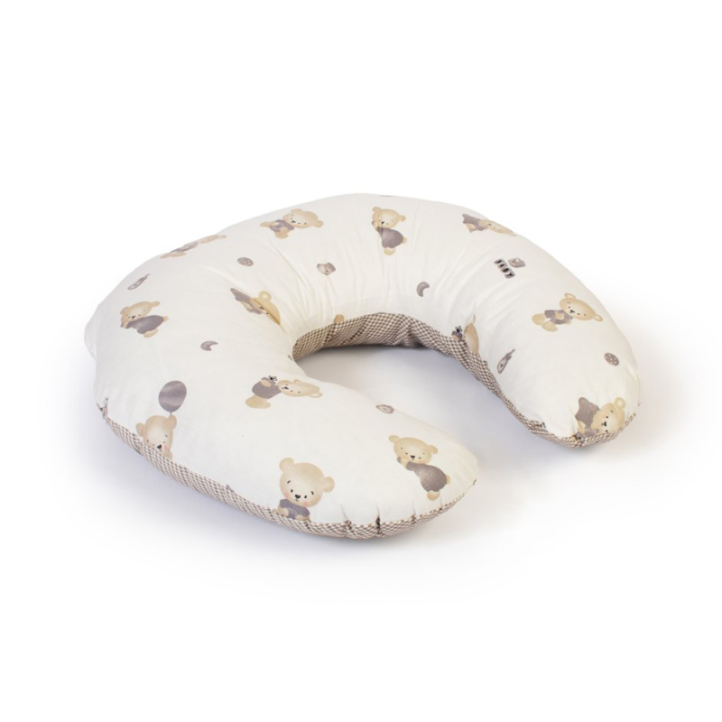 Μαξιλάρι Θηλασμού Dimcol Bear's Nest 05 White - Grey