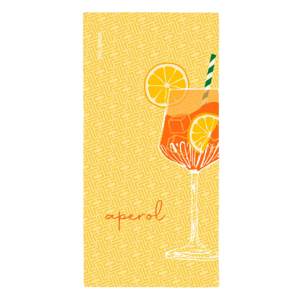 Πετσέτα Θαλάσσης 2 Όψεων (80x160) Feel & Touch Drinks Aperol