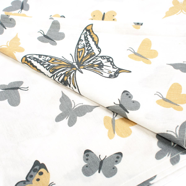 Σεντόνια Μονά (Σετ 3τμχ) Dimcol Butterfly 55 Beige