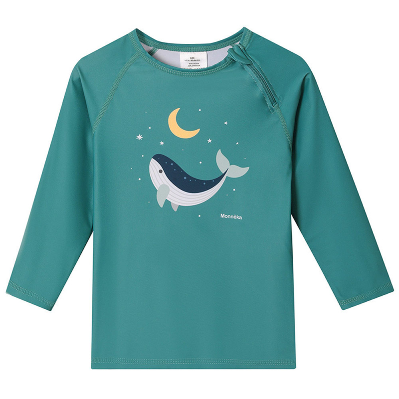 Παιδική Μπλούζα Με Αντηλιακή Προστασία Monneka Teal Whale