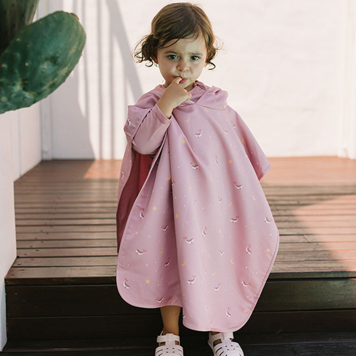Παιδικό Πόντσο Monneka Pink Whale 1-3 Ετών Home Παιδικά Spitishop