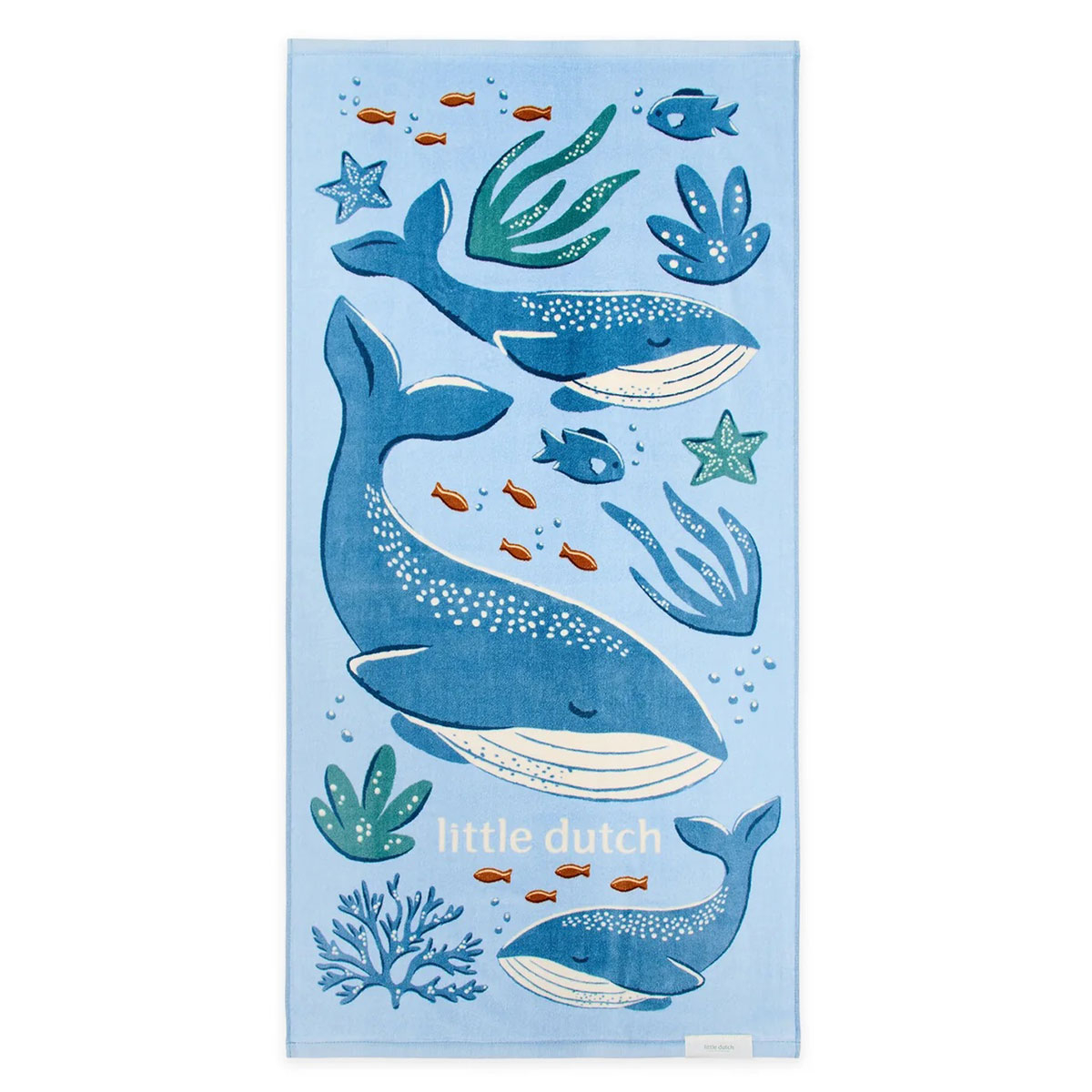 Παιδική Πετσέτα Θαλάσσης (60X120) Little Dutch Ocean World Blue Home Πετσέτες Παιδικές Spitishop