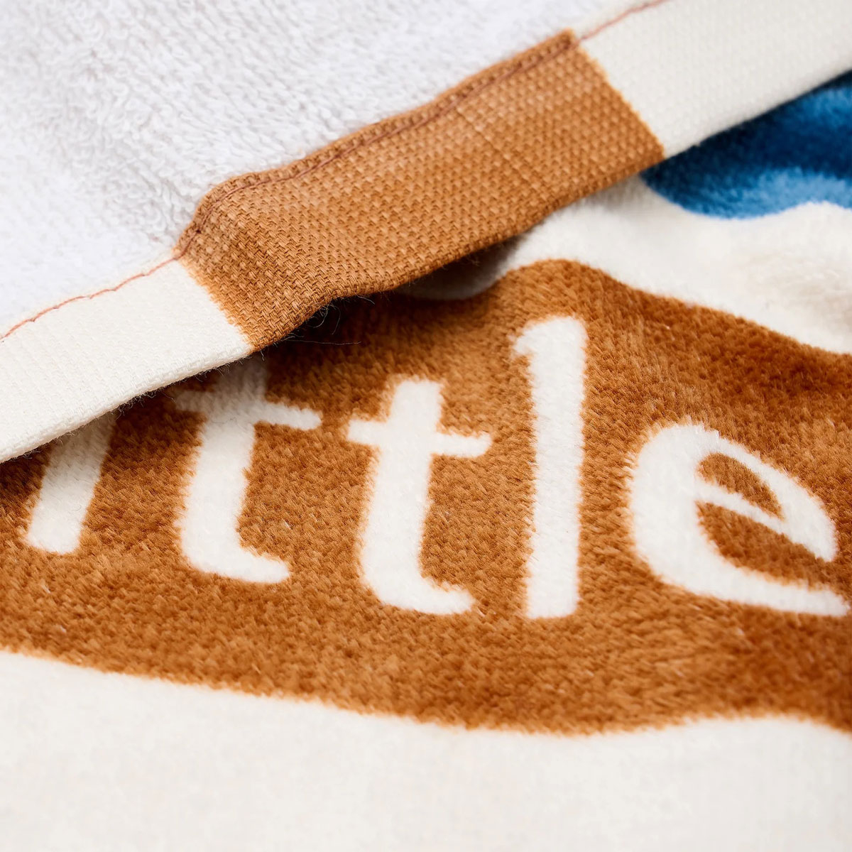 Παιδική Πετσέτα Θαλάσσης (60X120) Little Dutch Ocean World Brown Stripe Home Πετσέτες Παιδικές Spitishop