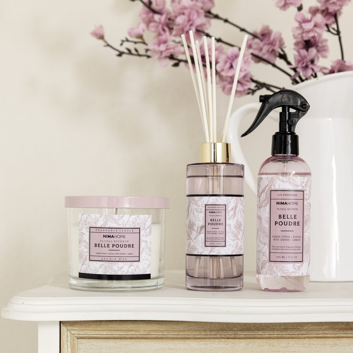 Αρωματικό Σπρέυ Χώρου 240Ml Nima Belle Poudre Home Διακόσμηση Αρωματικά - Diffuser Spitishop
